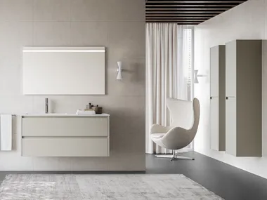 Mobile lavabo sospeso con lavabo integrato MET 10 Stocco