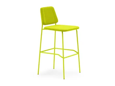 Sgabello da bar in tessuto con schienale JADE TM Leader Contract