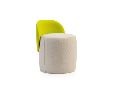 Pouf rotondo in tessuto PIO TM Leader Contract