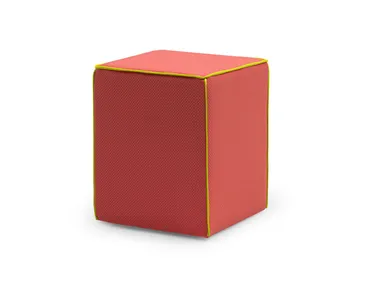 Pouf quadrato in tessuto SAKI TM Leader Contract