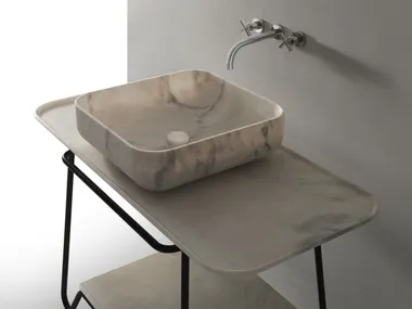 Piano lavabo in marmo TRAYS Kreoo