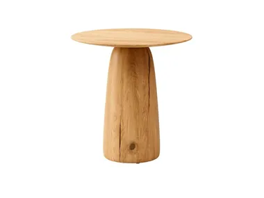 Tavolino da giardino rotondo in teak DUNES TRIBÙ