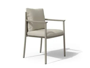 Sedia in alluminio con braccioli LUCCA TRIBÙ