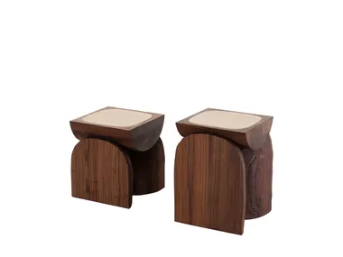 Tavolino quadrato in legno BREAD Tacchini