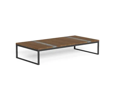 Tavolino da giardino rettangolare in legno CASILDA Talenti