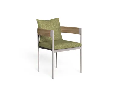Sedia da giardino in alluminio con braccioli FLOW Talenti