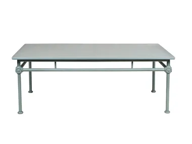 Tavolino basso rettangolare in alluminio - Blu 1800 Tectona
