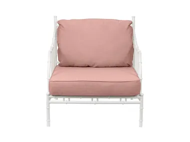 Poltrona in alluminio bianco  BAMBOO Tectona