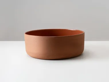 Lavabo rotondo in terra Raku o naturale ABACO Terzofoco