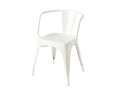 Sedia in acciaio con braccioli AC16 Tolix