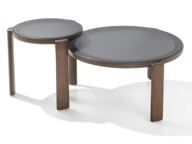 Tavolino rotondo basso in legno CUTE True Design