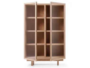 Libreria a giorno in legno impiallacciato ESSENCE True Design