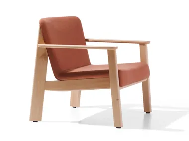 Poltrona in tessuto living con braccioli LISA SOFT True Design