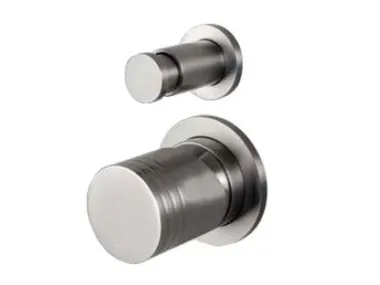 Miscelatore per doccia in acciaio inox con deviatore LOIRA Tubico
