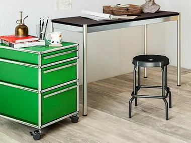 Cassettiera ufficio modulare con ruote con serratura USM HALLER USM