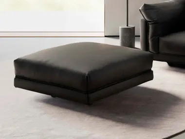 Pouf in pelle CHARLES VALENTINI