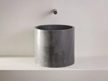 Lavabo rotondo da appoggio in pietra RADA Vaselli