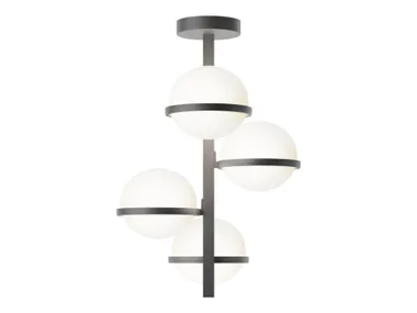 Lampada da soffitto a LED in vetro soffiato PALMA Vibia
