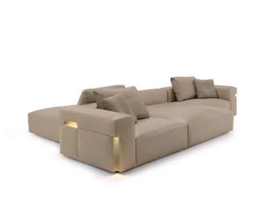 Divano bifacciale in pelle BOLD Visionnaire