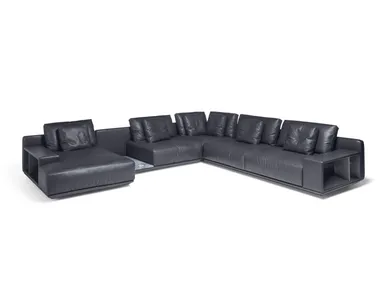Divano modulare in pelle FRAME Visionnaire