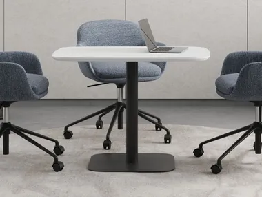 Tavolo in legno con base centrale ROME WORKSPACE