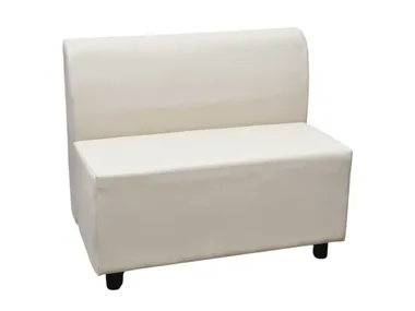 Panca in ecopelle con schienale DISCO WS Design