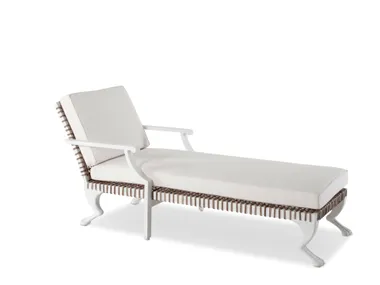 Chaise longue imbottita in alluminio DELTA Walters