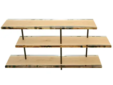 Scaffale a giorno modulare in legno massello WOODPILE Alcarol