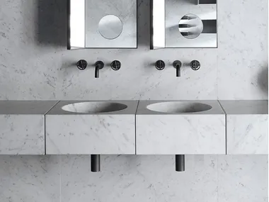 Lavabo integrato in marmo ALFEO Salvatori