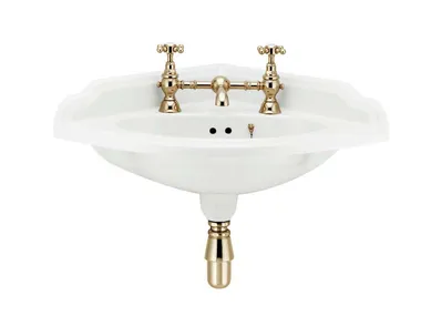 Lavabo sospeso ad angolo in porcellana VICTORIAN | Lavabo ad angolo Gentry Home
