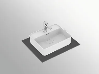 Lavabo da appoggio rettangolare in ceramica con troppopieno STRADA II - T2966 Ideal Standard